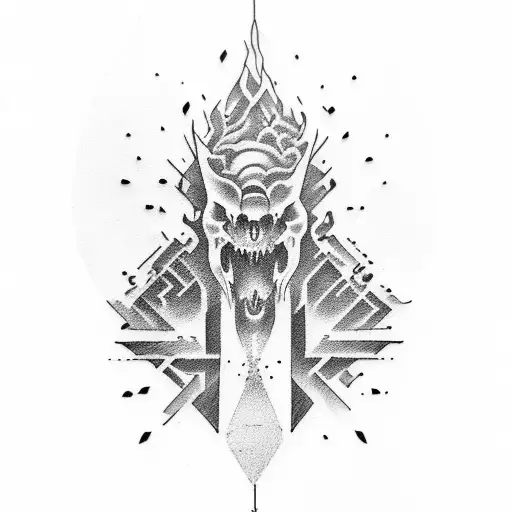 A Tattoo That Represents The Struggle With Depression And Anger