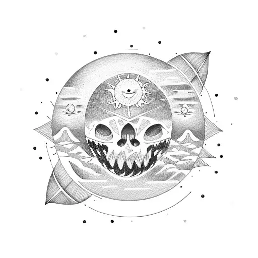 Moon Against The Sun