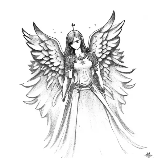 A Gaming Joystick Surrounded By Angel Wings