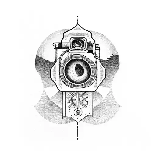 Vintage Camera Picture Of A Sunset