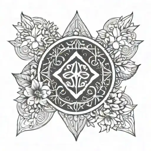 Jedi Symbol With Florals Coming