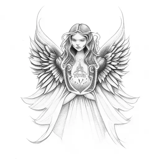 Angel At Renaissance With Kneef