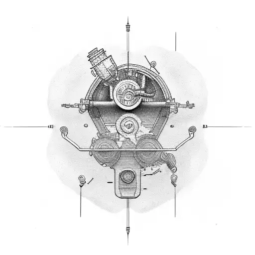 Engine Piston But Connecting Rod Is Dna
