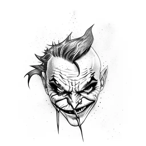 Joker With Lightning Streak