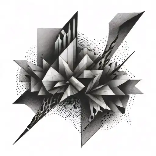 An Abstract Representation Of Overcoming Obstacles Through Strength And Determination