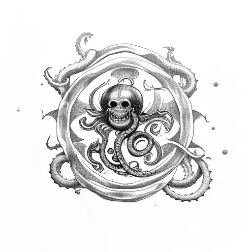 Kraken Attacking Pirate Ship