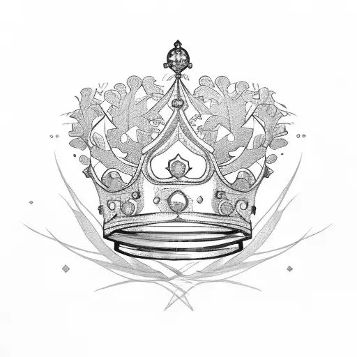 Crown Overgrown With Foliage