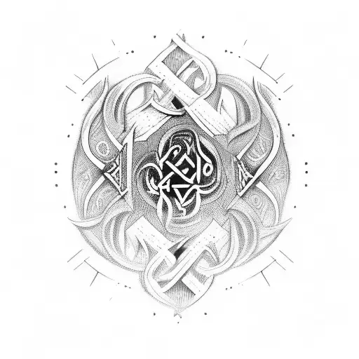 Viking Runes With Nature