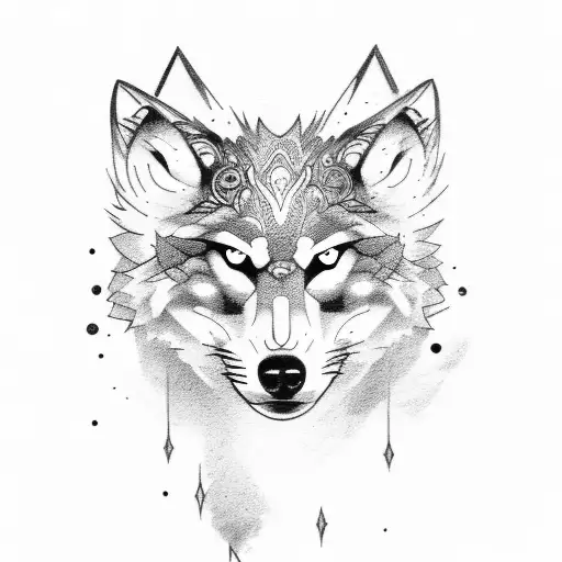 Wolf With Text