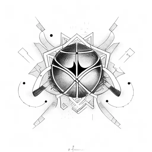 Psychology Symbol Incorporated Into A Fashionable Basketball Jersey Design