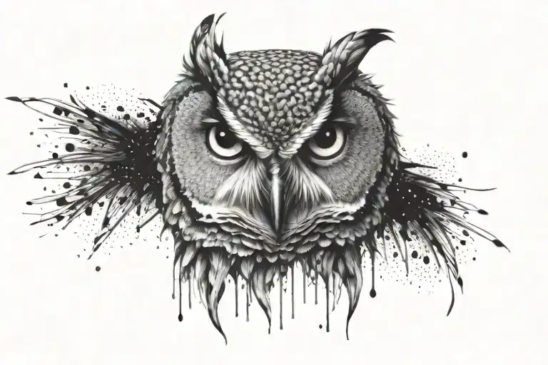 Owl Eyes Tattoo For The Inside Of The Upper Arm