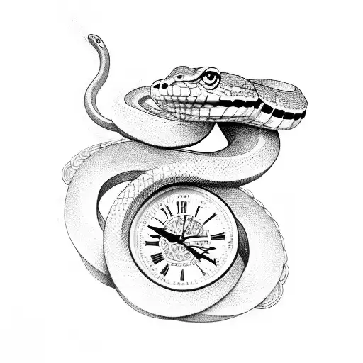 Snake With Clock