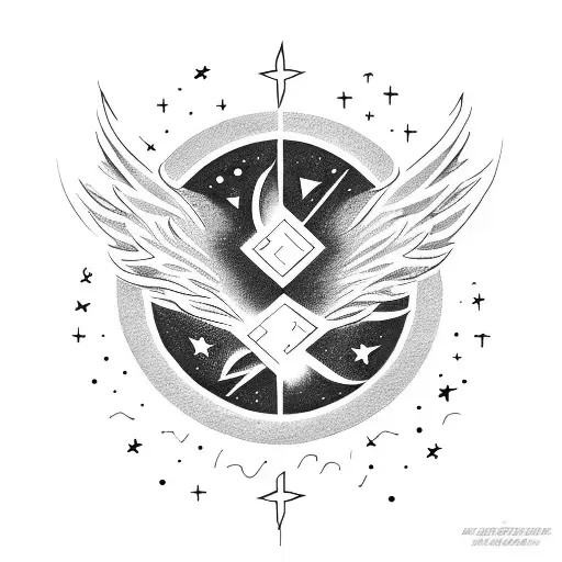 A Shooting Star Leading To A Phoenix