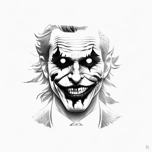 Joker Silhouette And His Smile