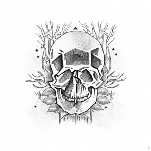 Skull In Forest