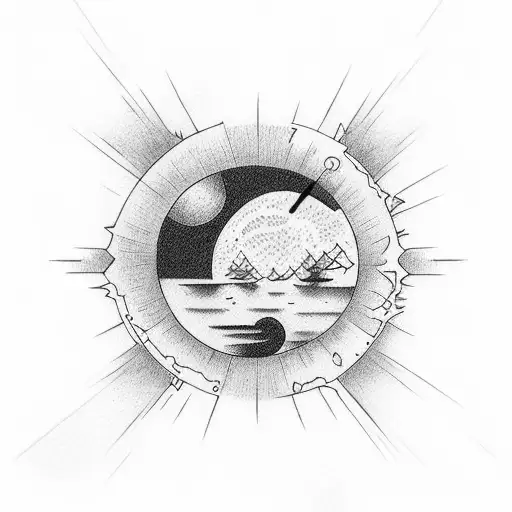 Sunset With Number 7