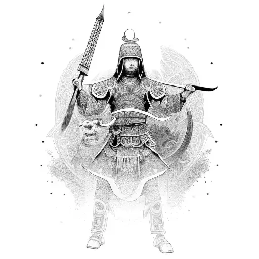 Full Body Oriental Warrior