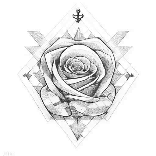 Anchor Roses Blue Plaid