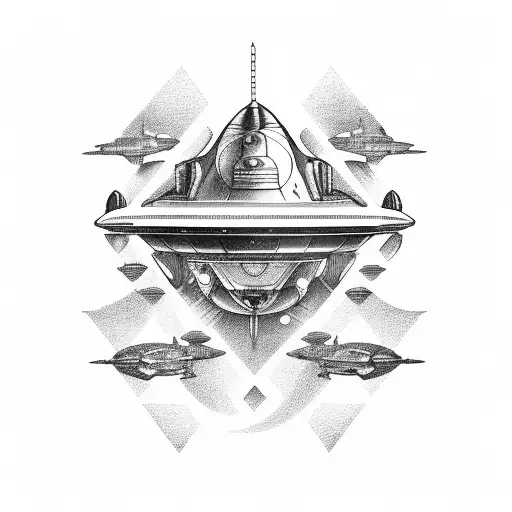 A Classic Car Transformed Into A Spaceship The Cosmos