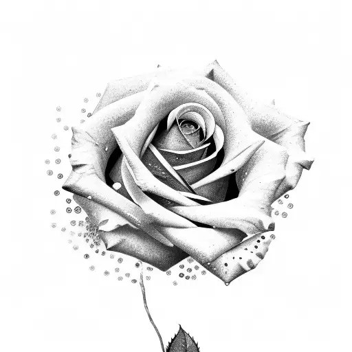 Rose Made With Letters