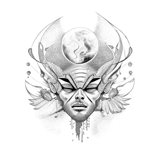 Icarus Falling With A Sile