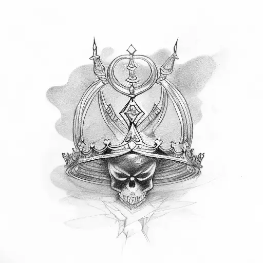 The Letters Kb9 With A Crown And 2 Swords