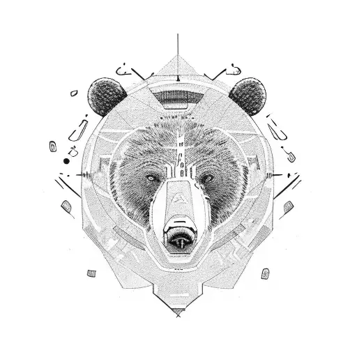 A Bear With A Big Scar On Eye