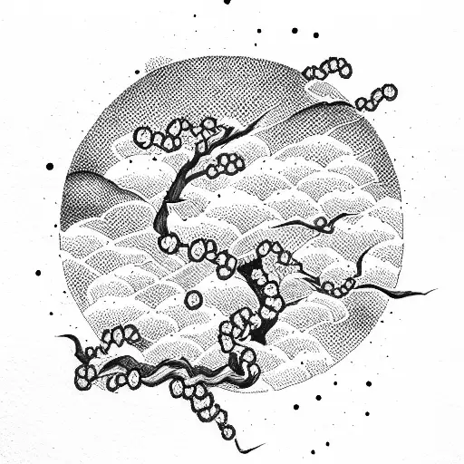 Samurai And Cherry Blossoms