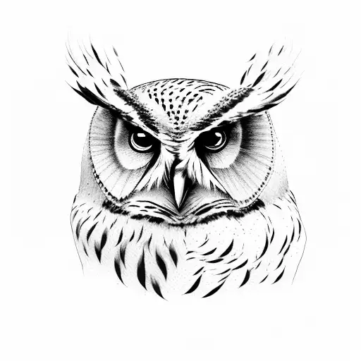 Owl On An Olive Branch