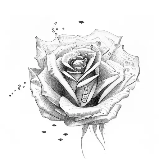 Roses With Roman Numerals