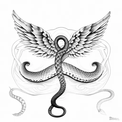 Wings And Snake