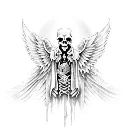 Grim Reaper With Angel