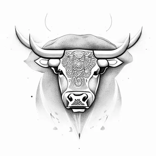 Bull With An M