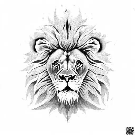 Lion Head With Fleur De Lis