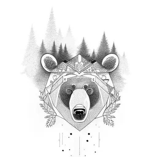 Bear In Forest