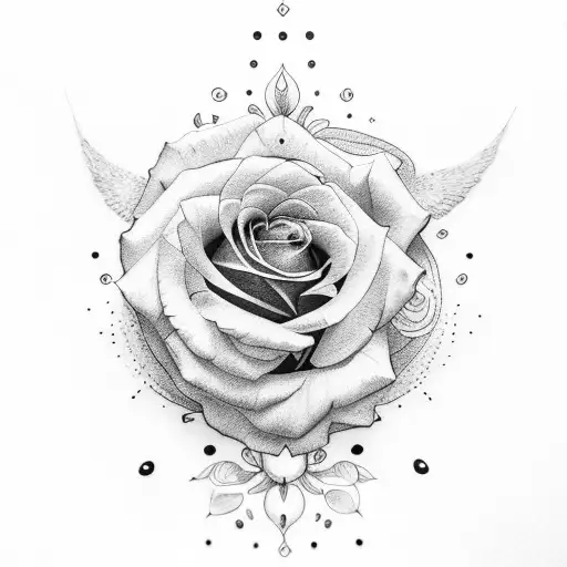 Des Rose Avec Une Colombe