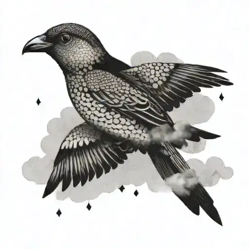 Bird And Clouds Agrassive