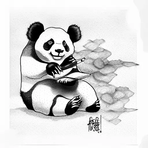 Panda Smoking