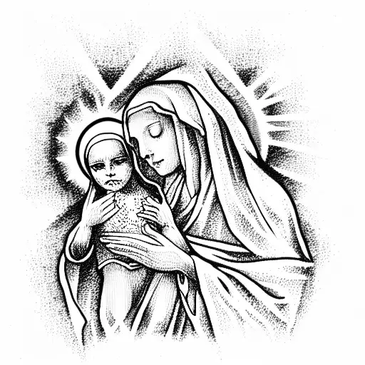 Virgin Mary And Jesus