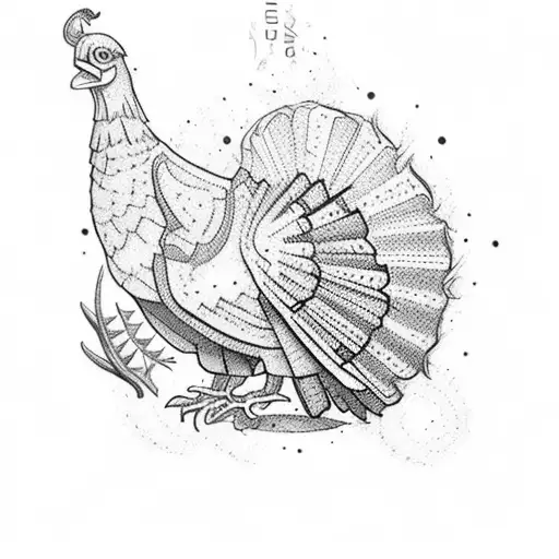 Turkey Track With Mexican Flag Color