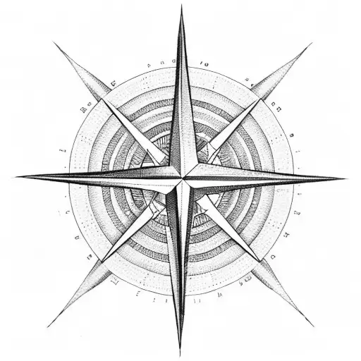 World With Compass Rose And Aviation