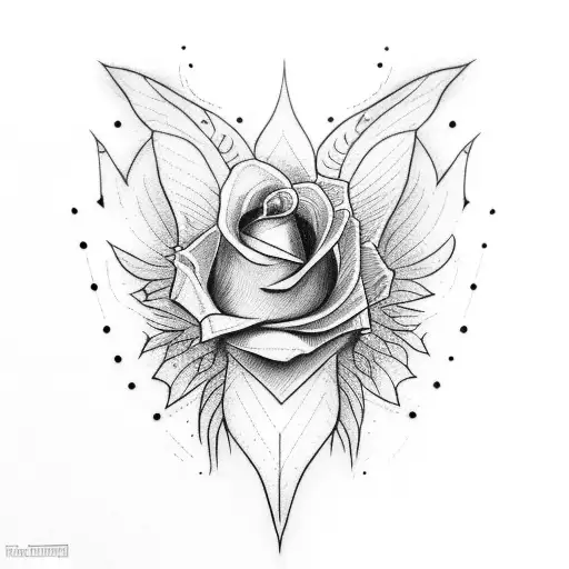 Wing That Start On My With Rose On My Hand