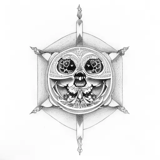 Momento Mori With Sword Cross