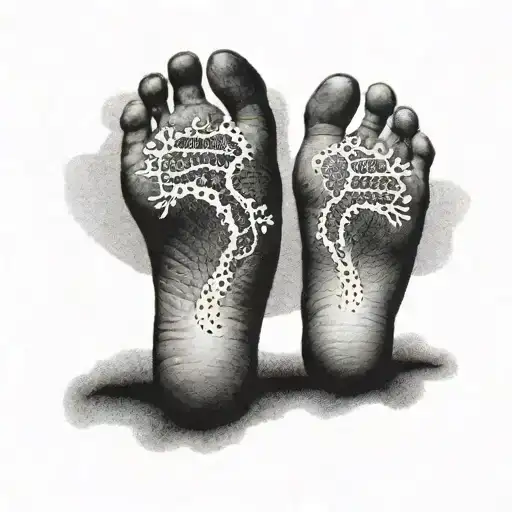 Create A Tattoo Featuring The Names Of Your Family Members Intertwined With Delicate Baby Footprints