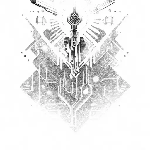 A Badass Bandida With A Gun In A Futuristic Cyberpunk City