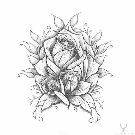 Ankle Wrap Around Gothic Flowers