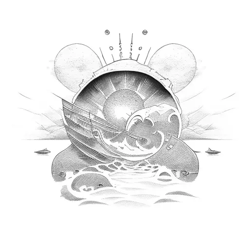 Sunset Beach And Family