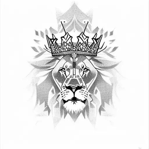 Lion With Crown