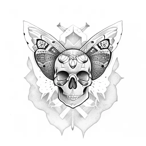 Skull As A Moth