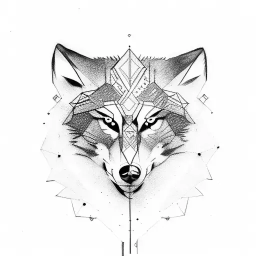 Wolf With Illusion